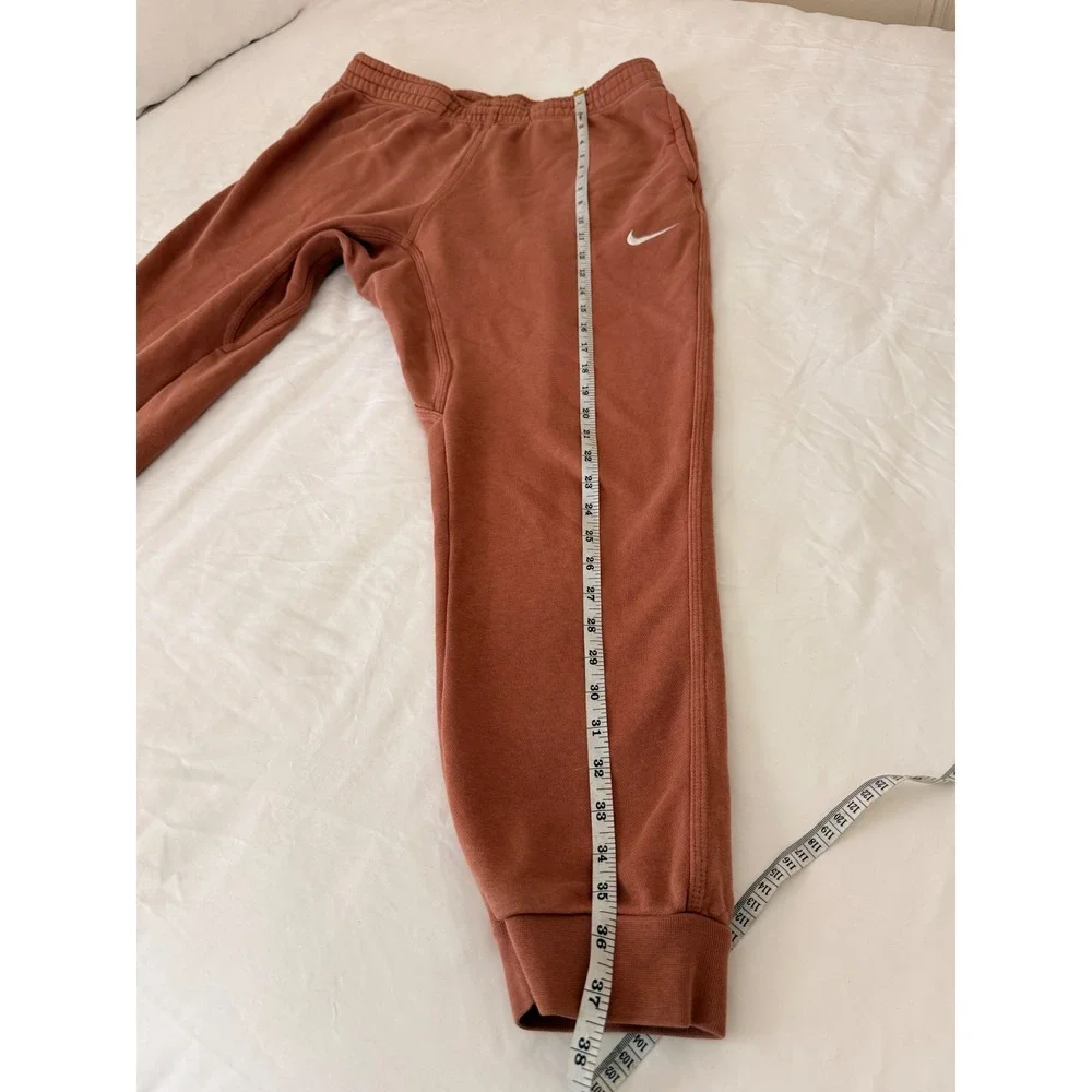 Nike Mens FJoggers Sweatpants XL Rust Brown Embroidered Swoosh Logo